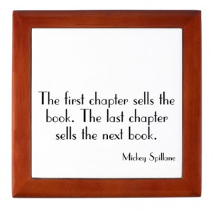 Author Gifts > Author Living Room > Mickey Spillane Quote Keepsake Box