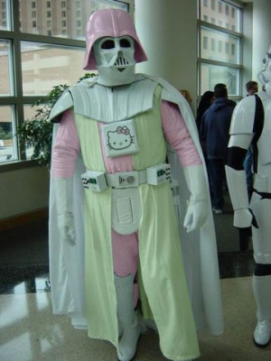 received an email with this photo of a Hello Kitty Darth Vader