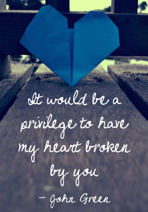 John Green Quote by BringontheSnowStorm