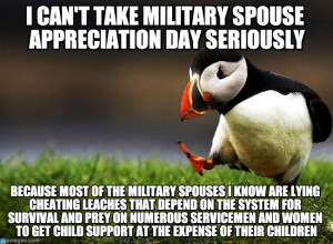 , Because Most Of The Military Spouses I Know Are Lying Cheating ...