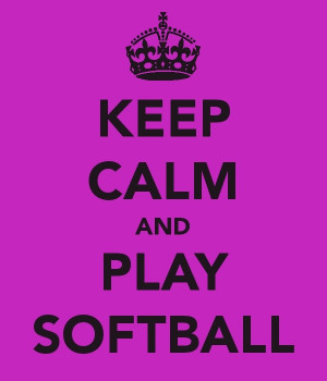 Yes, I spend my summers at the softball field...not at the beach!