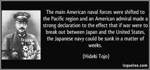 forces were shifted to the Pacific region and an American admiral made ...