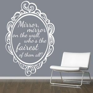 ... Wall Stickers / Mirror Mirror On The Wall Snow White Quote Wall