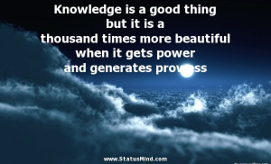 ... power and generates prowess - Francois Guizot Quotes - StatusMind.com