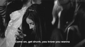 alcohol, dance, drunk, effy stonem, get drunk, party, skins