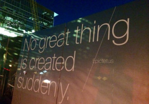 Every Inspirational Quote on the Salesforce Tower Construction Site