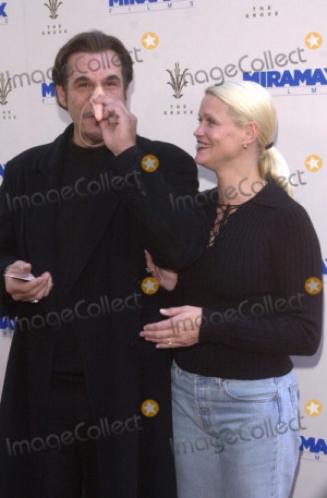 Robert Davi Photo Robert Davi and wife at the premiere of Miramax 39 s