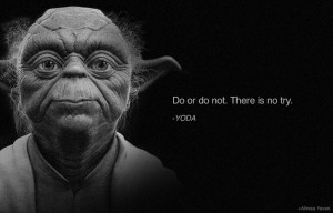 Do or Do Not ~ Yoda