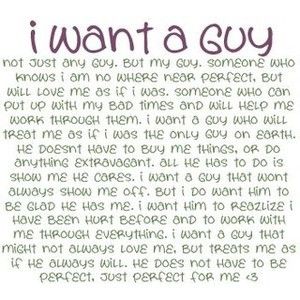 in what i want a guy quotes
