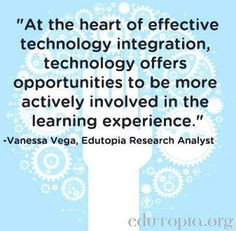 technology and education quote via www edutopia org