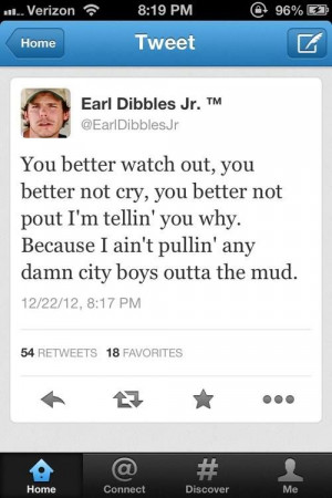 ... really think Granger Smith or Earl Dibbles jr should get on that