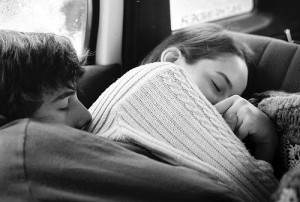 ... and white photography cute love couple cuddling hug sweaters sleeping