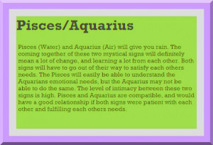 Aquarius Pisces Love Match