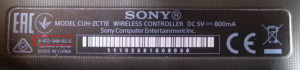 Serial Number On PS4 Controller