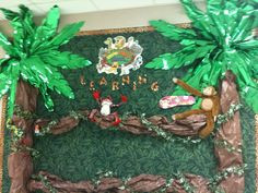 ... look at my Jungle themed bulletin board for the 2012-2013 school year
