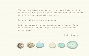 We Are Like Eggs - {inspired quote}