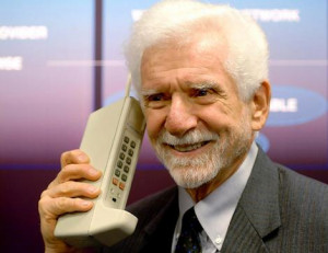 Who invented the first mobile phone?