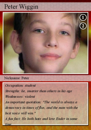 Peter Wiggin, by S. Lee