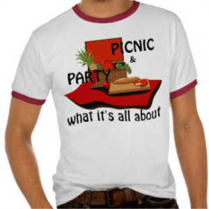 Party Picnic Basket Mens Ringer T-shirt