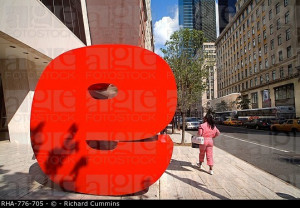 Ivan Chermayeff s Red 9 sculpture Nine West 57th Street Midtown