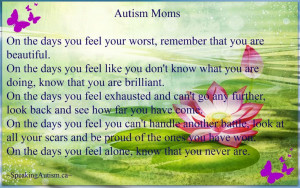 Autism Mom's, You Are Beautiful