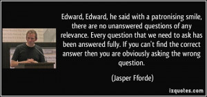 Jasper Fforde Quote