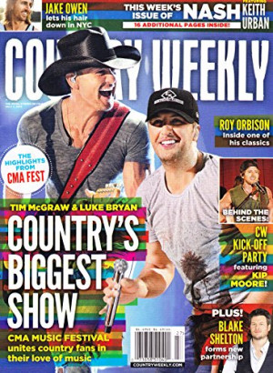... Moore, Blake Shelton, Jake Owen - July 7, 2014 Country Weekly Magazine