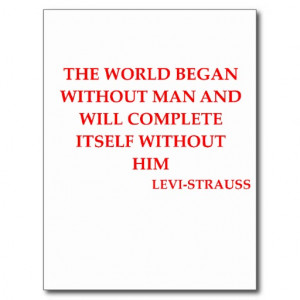 LEVI-strauss quote Postcards