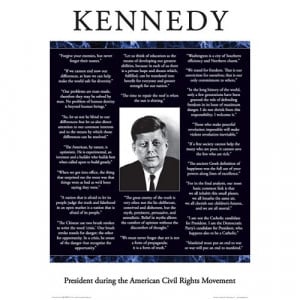 Aquarius Kennedy Quotes Poster $ 7.99