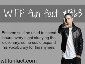 Most popular tags for this image include: eminem, rhymes, dictionary ...