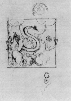 Aubrey Beardsley Sketch For...