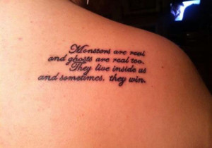 Fighting Demons Tattoo