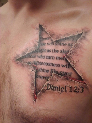 3D Religion Star Tattoo