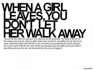 never letting you walk away..