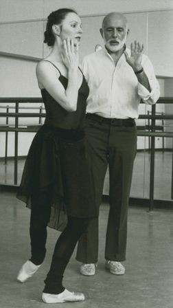 Patricia McBride, with Jerome Robbins