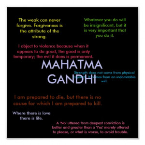 Gandhi Quotes Print