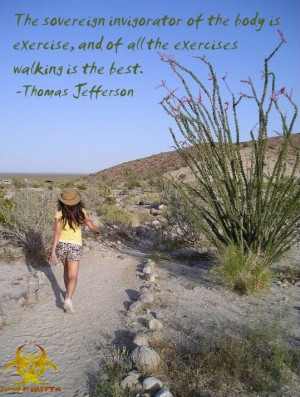 Thomas jefferson, quotes, sayings, walking, best, exercises, pics