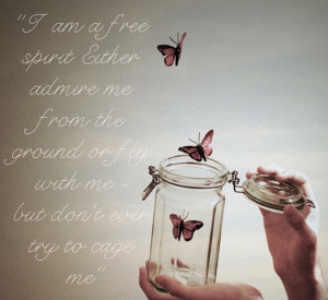 am a free spirit. Either admire me from the ground or fly with me ...