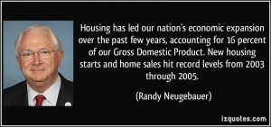 Housing has led our nation's economic expansion over the past few ...
