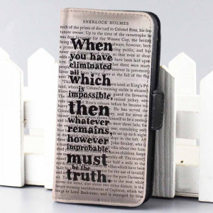 Home wallet case sherlock holmes book quotes movie wallet case for ...