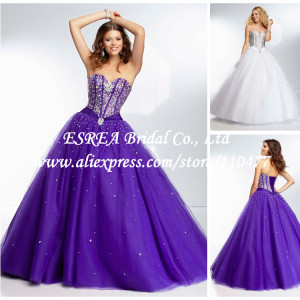 elegant white purple pink organza ruffles ball gown quinceanera dress