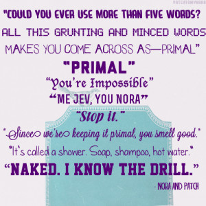 Hush, Hush Quotes: Nora and Patch.