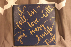 Custom Wedding Signs - Ed Sheeran Thinking Out Loud Quote
