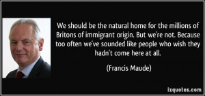 We should be the natural home for the millions of Britons of immigrant ...
