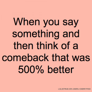 Good Comeback Quotes