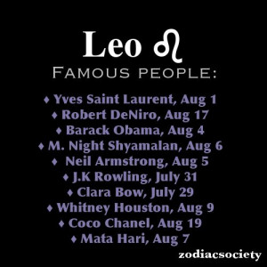 Famous Leo People