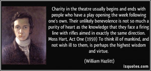 theatre usually begins and ends with people who have a play opening ...