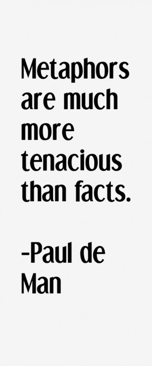 Paul de Man Quotes & Sayings