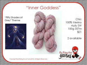 Inner Goddess - Fifty Shades of Grey | Red Riding Hood Yarns