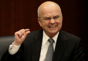 CIA Director Michael Hayden gestures during a news conference at CIA ...